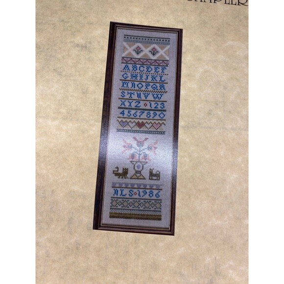 T and N designs Heirloom band sampler cross stitch pattern vintage - Picture 3 of 3